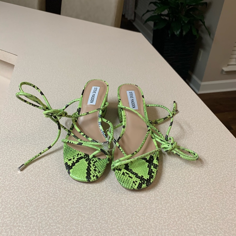 NWT Steve Madden Impressed Lace Up Sandal - Picture 8 of 12